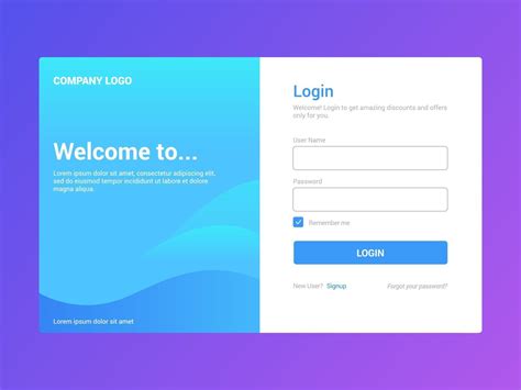 Sign In Page (Login) .